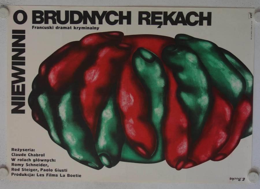 Die Unschuldigen mit den schmutzigen Händen originales polnisches Filmplakat